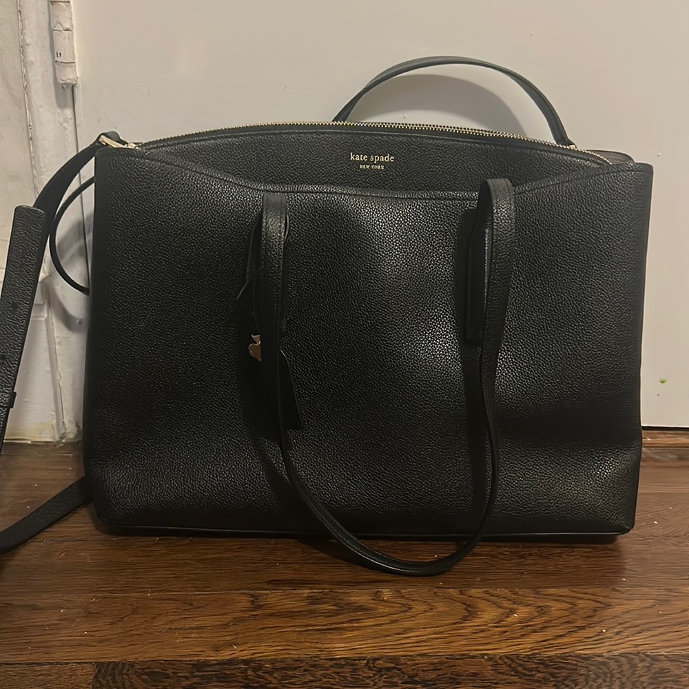 Kate Spade three pocket work tote with smaller pockets inside